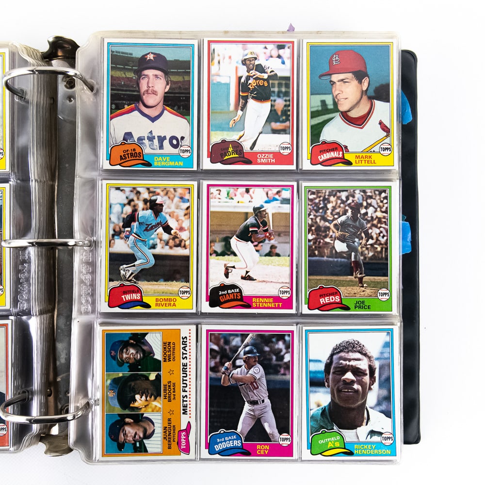 Complete 1981 Topps MLB Baseball Binder Set - 6