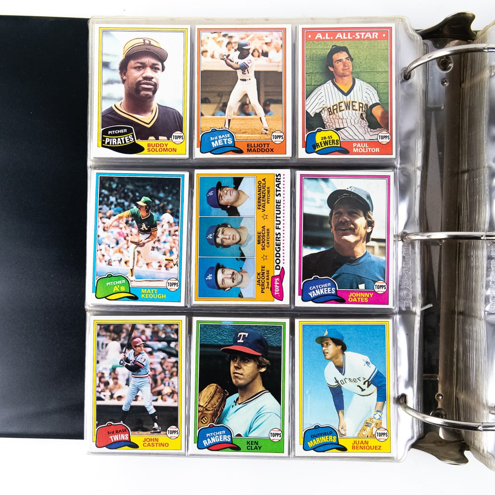 Complete 1981 Topps MLB Baseball Binder Set - 7