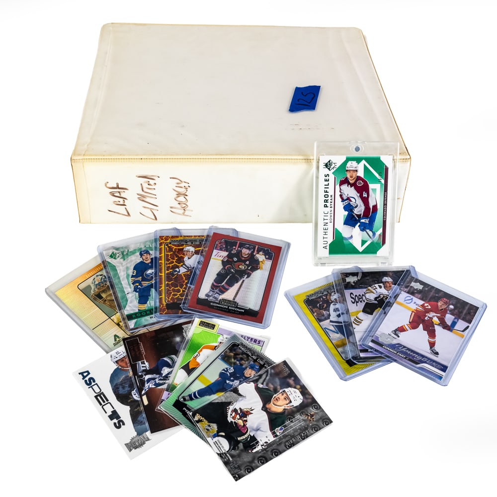 (125) 95 Leaf Limited & 97 Metal NHL & More #d RCs: Showcasing 2024 Upper Deck AP-16 Bowen Byram Authentic Profiles 16/25, 2000 UD SP Brad Gresse RC #194 RC 0637/1600, 2024 UD SP #117 Matt Savoie RC, 2023 O Pee Chee Hot Magma Mac Hollowell 428/499 RC,