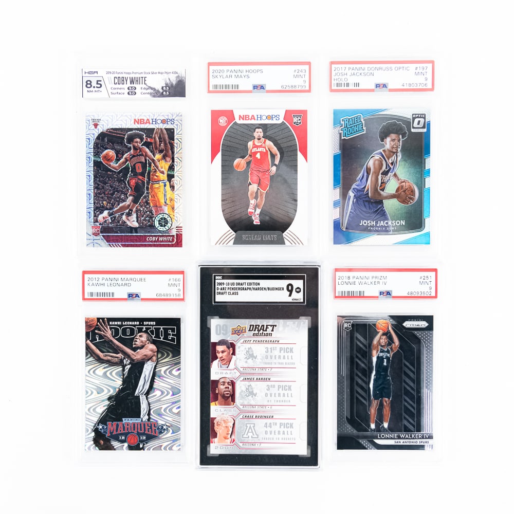 (6)NBA Card Assortment Harden RC Mays White PSA + (1 of 13)
