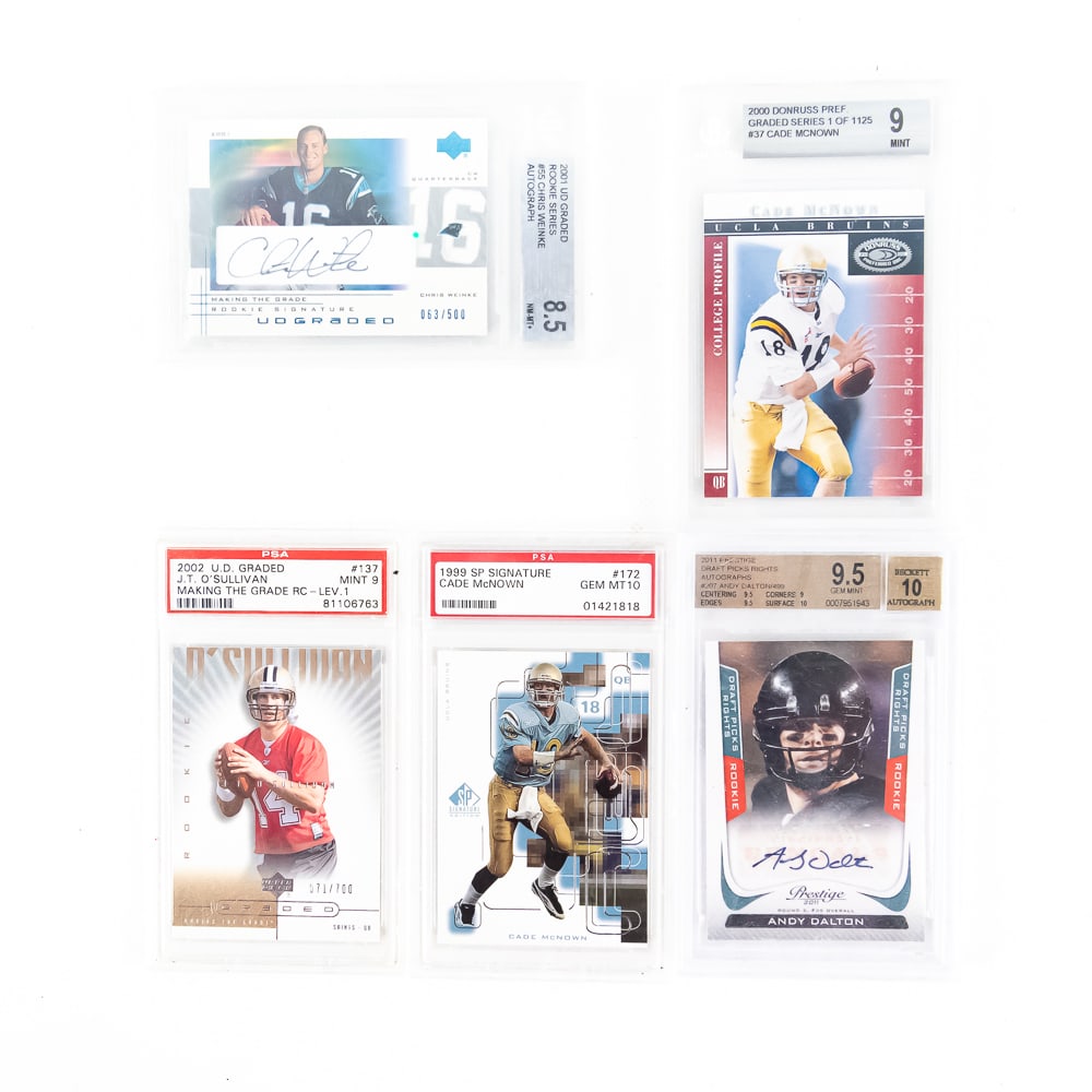 2011 Andy Dalton /499 AUTO RC BK 9.5 Weinke AUTO + (1 of 5)