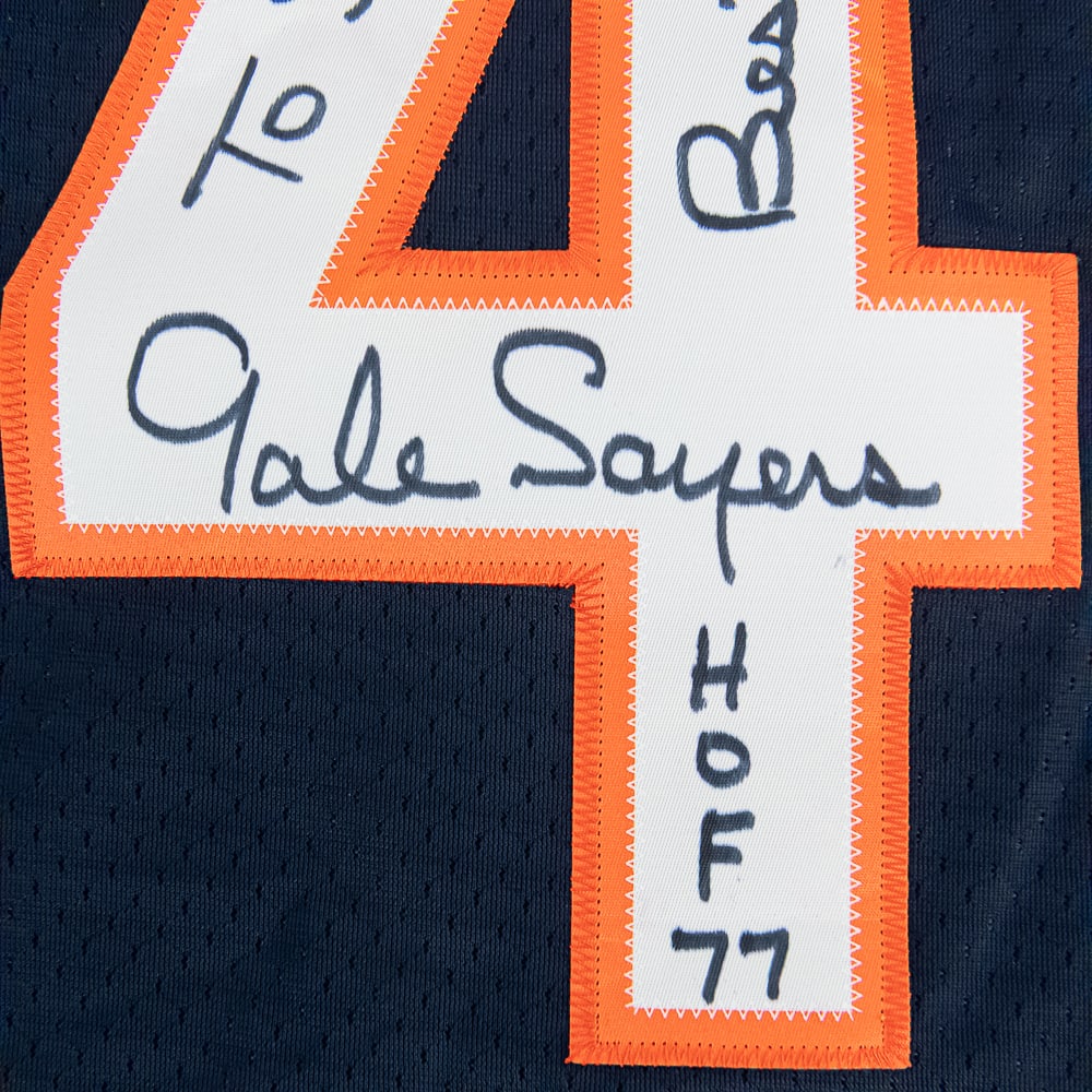 Gale Sayers Autographed Reebok Throwback Jersey - 2