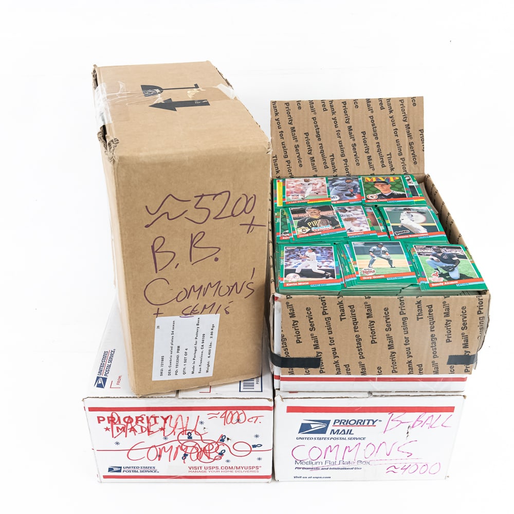 17,200 +/- Assorted "Common" MLB Baseball Cards (1 of 5)