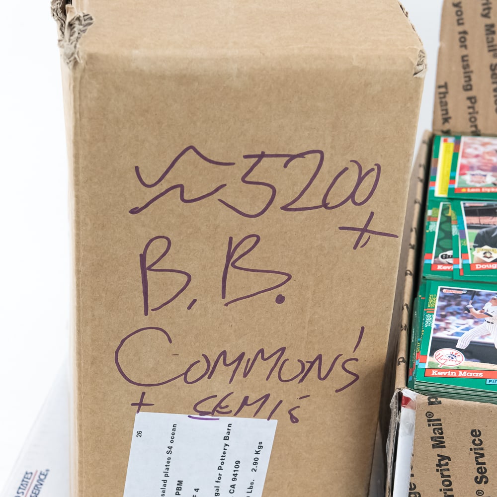 17,200 +/- Assorted "Common" MLB Baseball Cards - 2