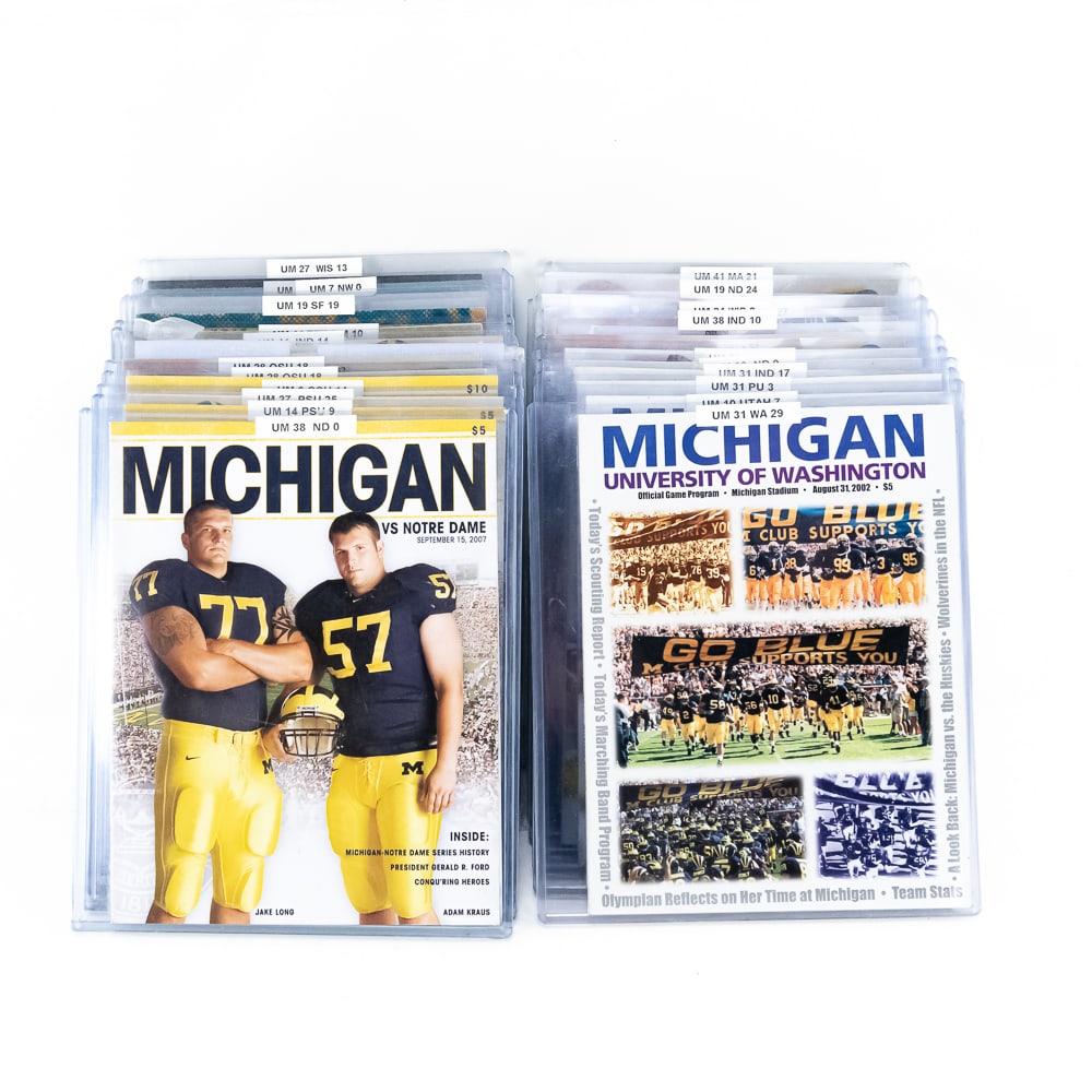 (25) '63-'07 Michigan University Football Programs (1 of 10)