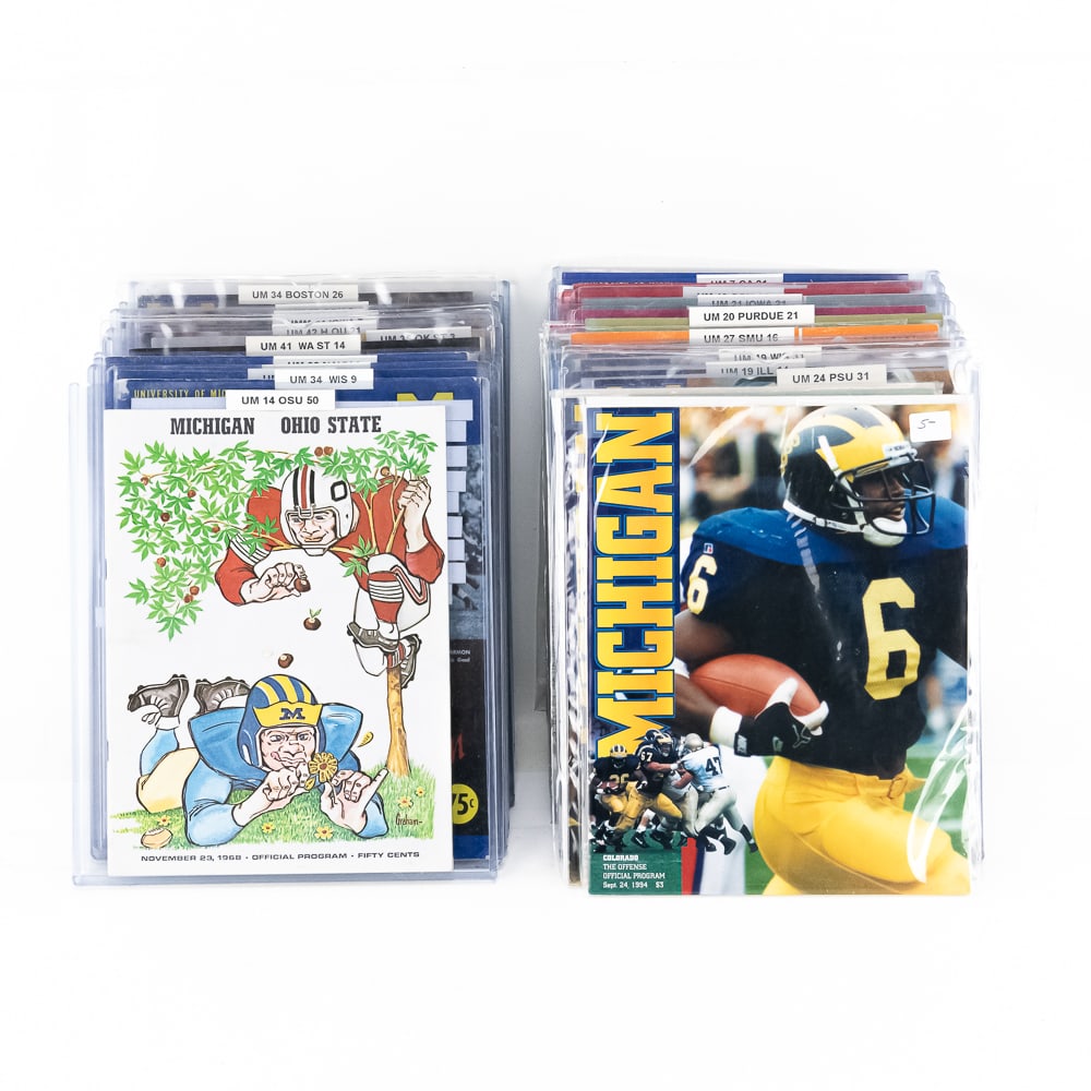 (39)'63-'93 Michigan University Football Programs (1 of 8)