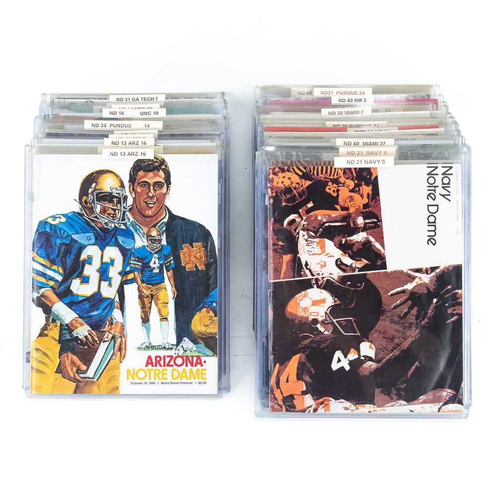 (30)1971-'82 Michigan University Football Programs (1 of 8)