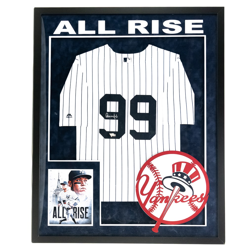 +Aaron Judge AUTOGRAPHED Framed NY Yankee Jersey+ (1 of 7)