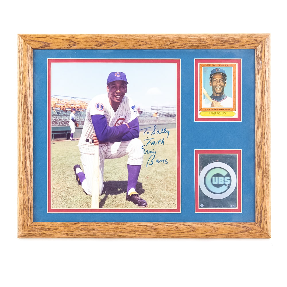 Ernie Banks AUTOGRAPHED & Inscribed Framed Photo (1 of 6)