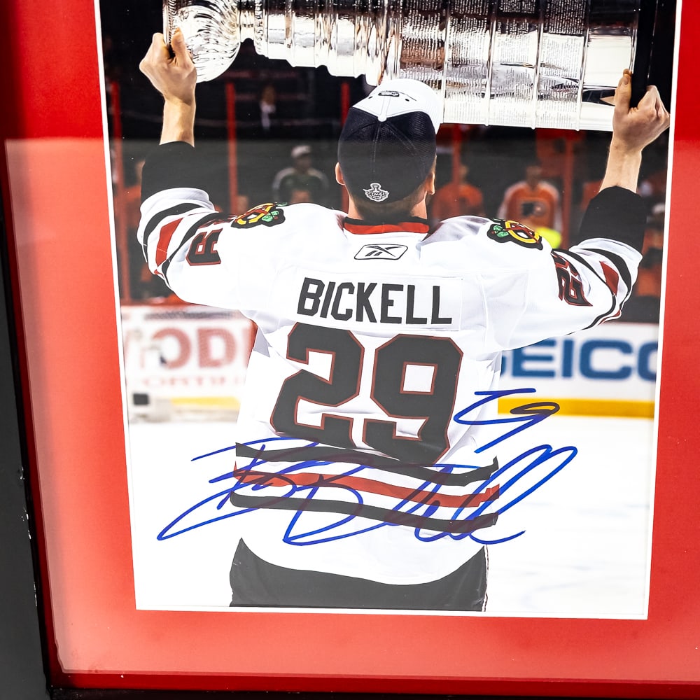 Brian Bickell Autographed Jersey Framed Shadow Box - 5