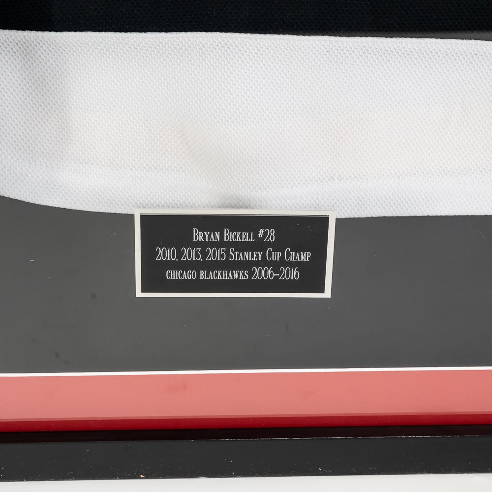 Brian Bickell Autographed Jersey Framed Shadow Box - 6