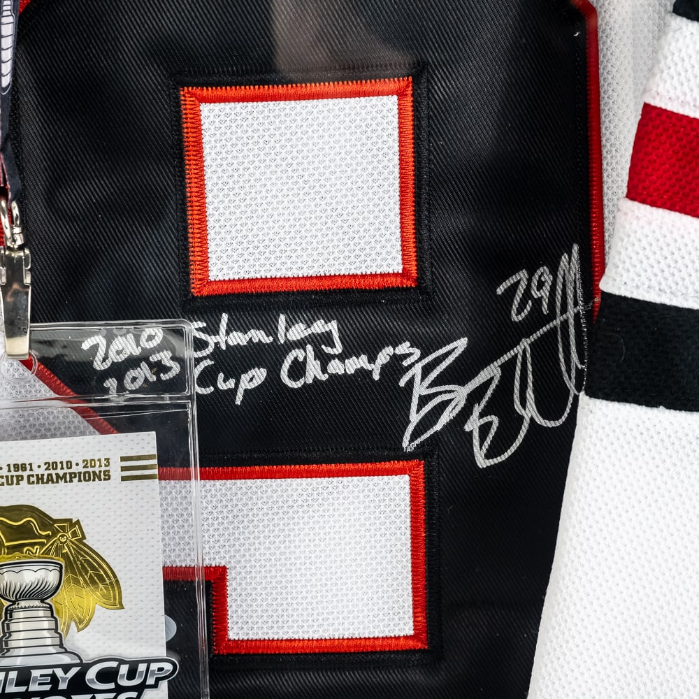 Brian Bickell Autographed Jersey Framed Shadow Box - 7