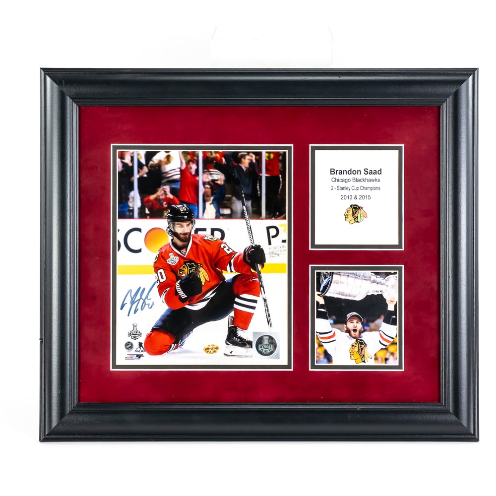 Framed Brandon Saad Autographed Photo w COA (1 of 8)