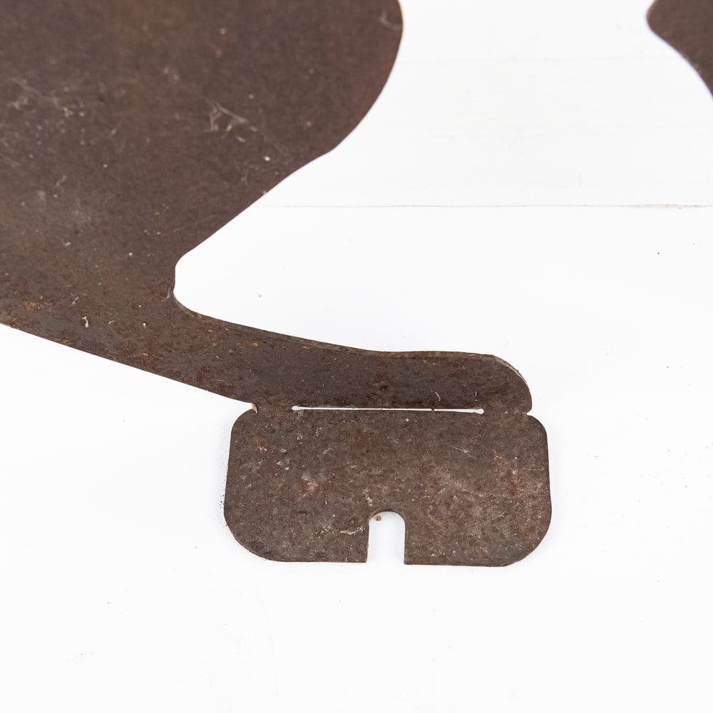 Rustic Metal Howling Wolf Yard Decor - 6