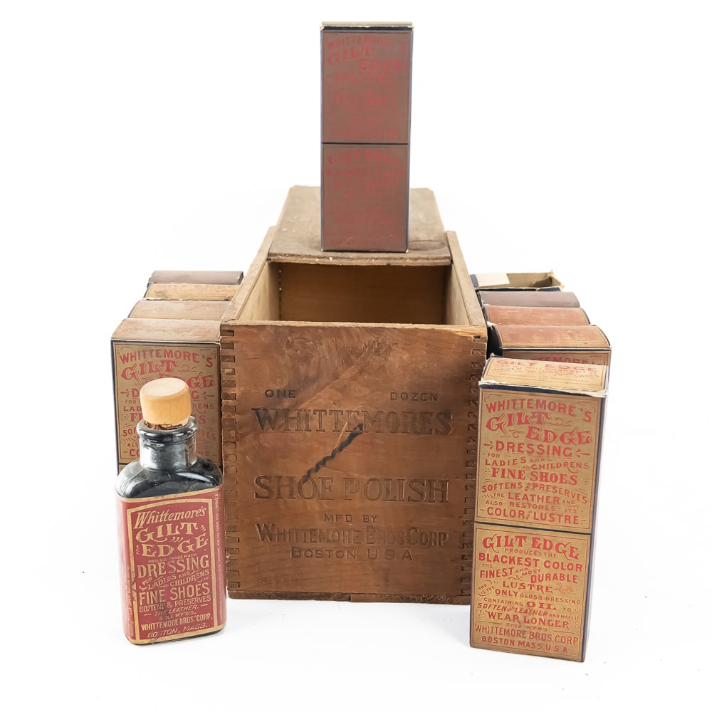 Whittemore's Gilt Edge Shoe Dressing Bottles (1 of 6)