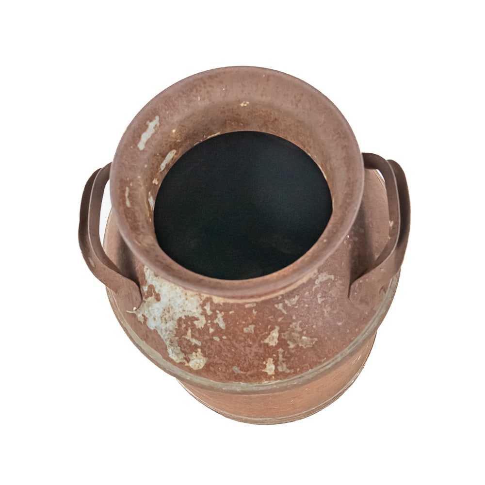 (2) Rustic Metal Milk Pails - 4