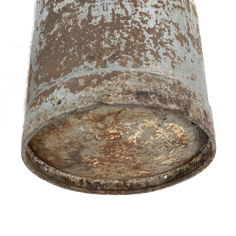 (2) Rustic Metal Milk Pails - 8