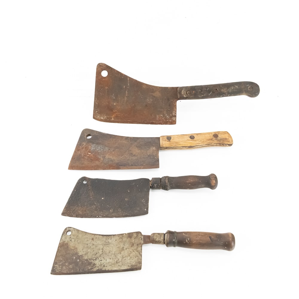 (4) Antique Meat Cleavers (1 of 6)