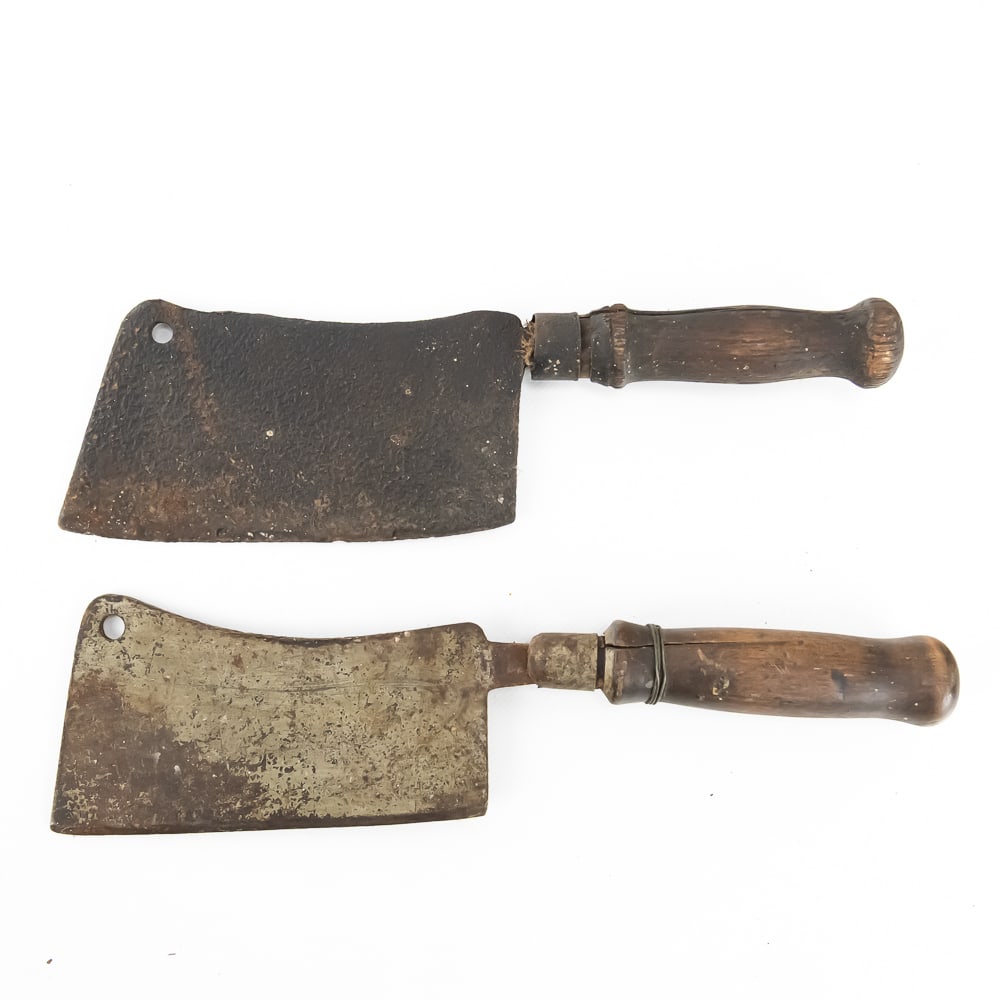 (4) Antique Meat Cleavers - 2