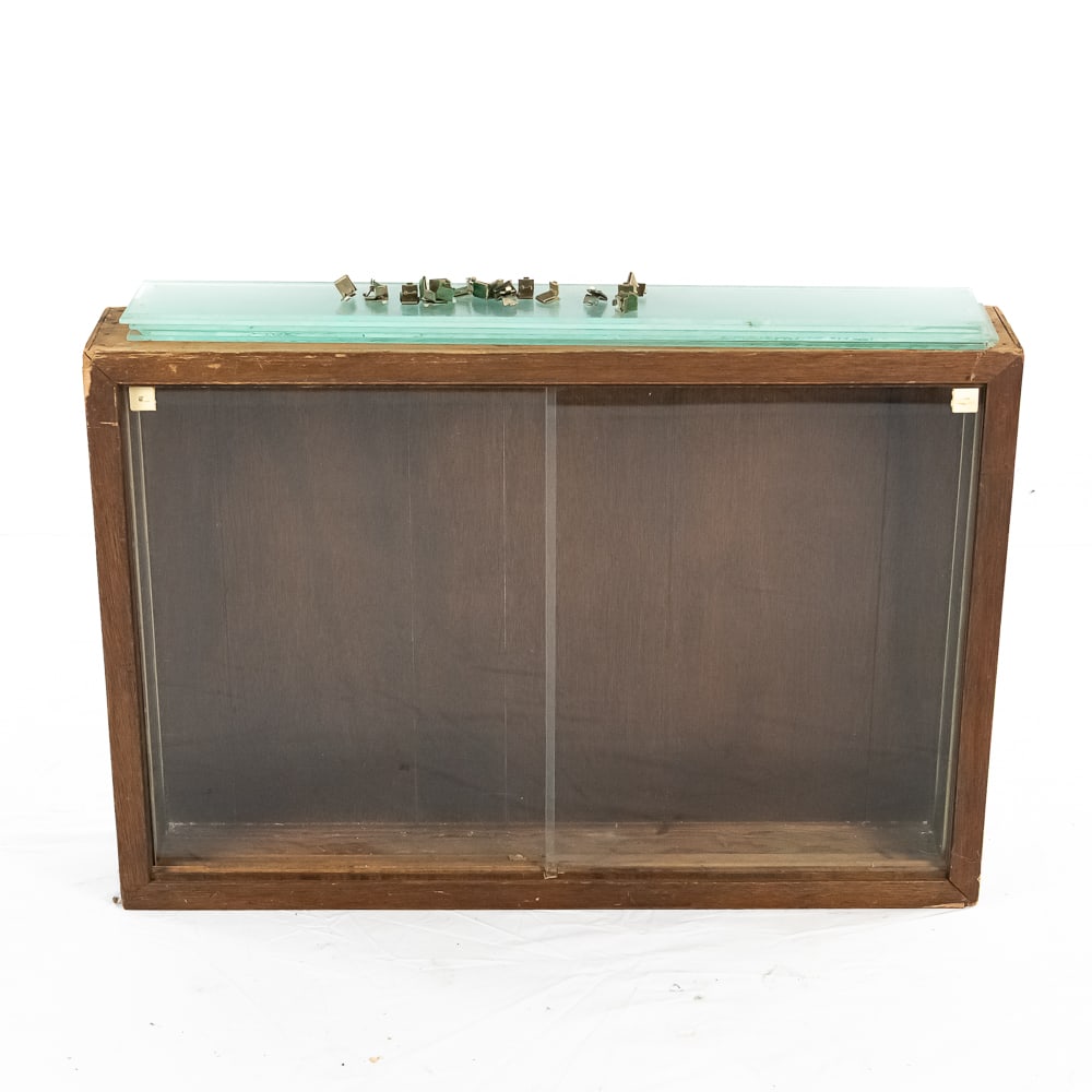 Wall Mount Wood and Glass Display Case (1 of 8)