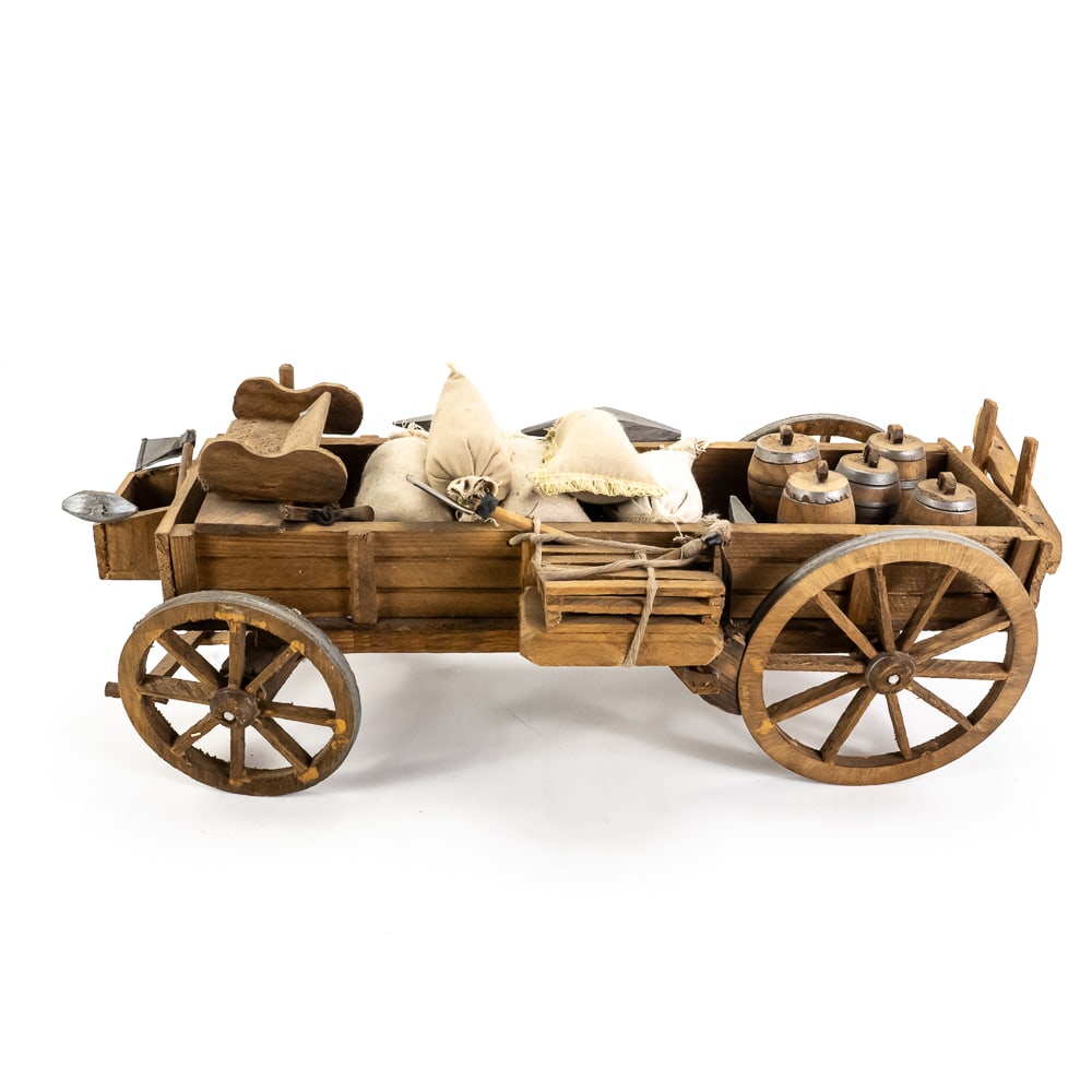 Vintage Folk Art Western Conestoga Wagon (1 of 8)