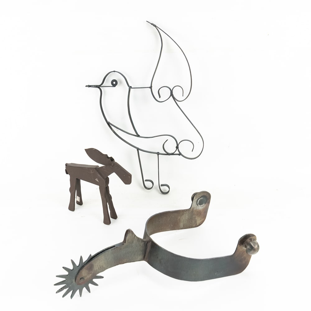 Large Decorative Hand-Forged Cowboy Spur, Misc (1 of 9)