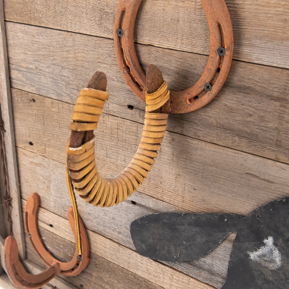 Rustic Wall Art Hanging Hat/Coat Rack - 2