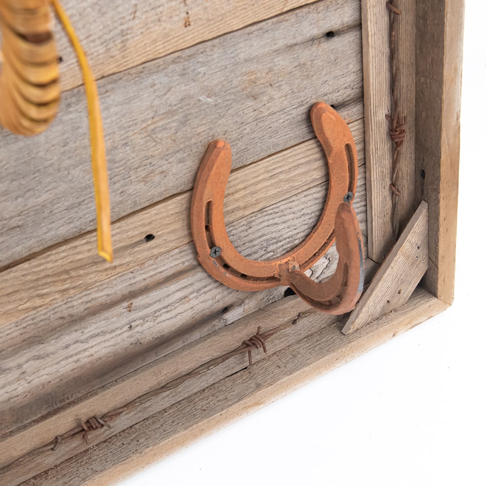 Rustic Wall Art Hanging Hat/Coat Rack - 5