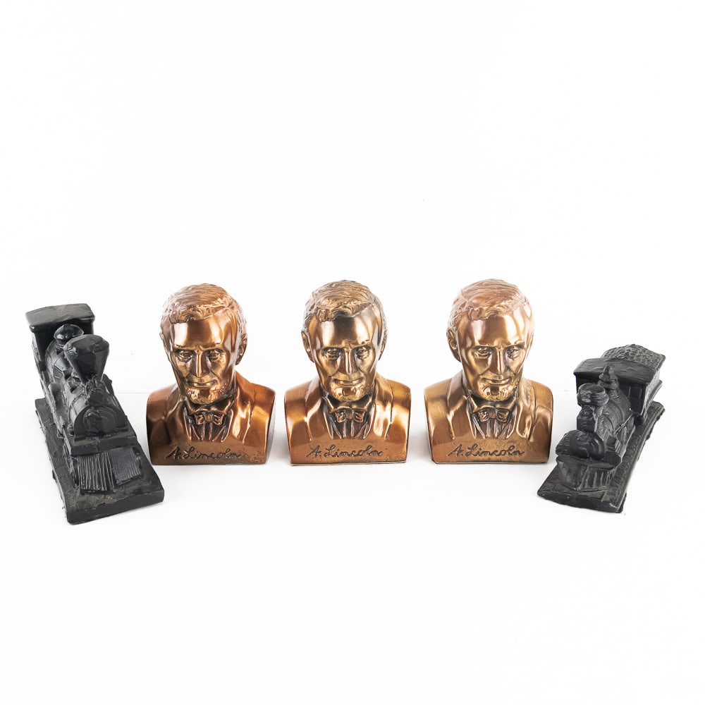 Lincoln Paperweights and Coal Locomotives (1 of 8)