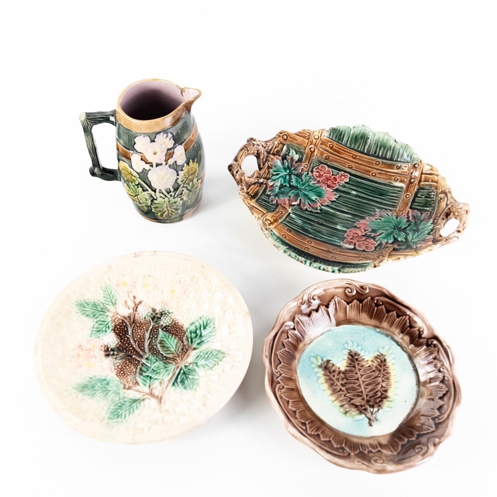 Majolica Pitcher and Plate Collection (1 of 11)