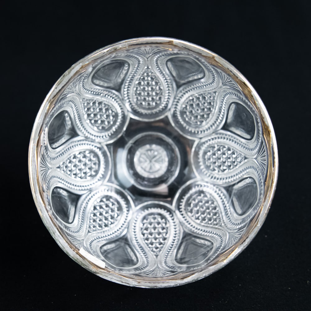 (6) Assorted Pattern Glass & Gilt Rim Tableware - 5