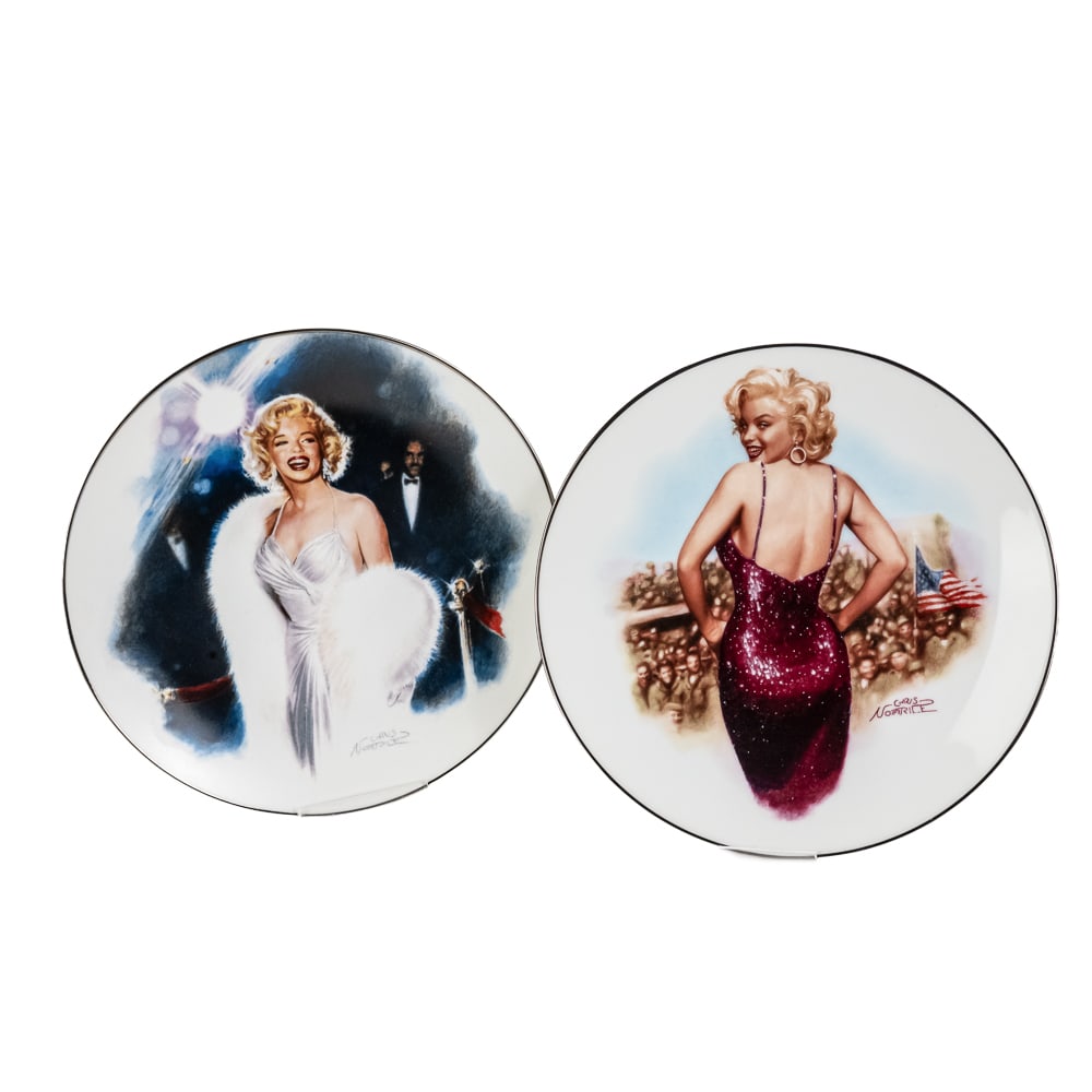 (2) NOS Marilyn Monroe Collector Plates (1 of 7)