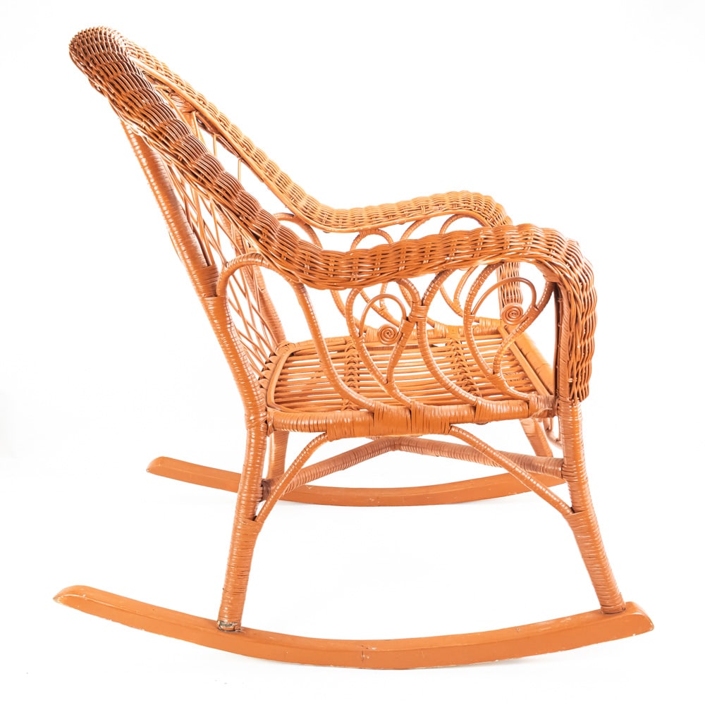 Contemporary Wicker Rocker - 4