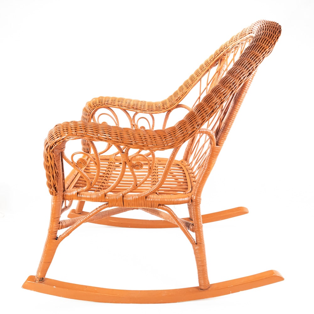 Contemporary Wicker Rocker - 7