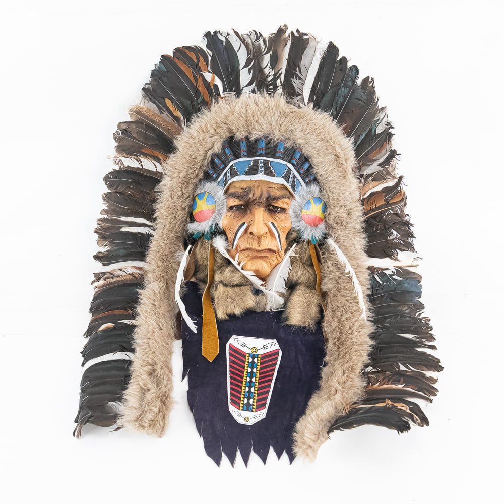 Native American Spirit Mask Wall Sculpture (1 of 5)