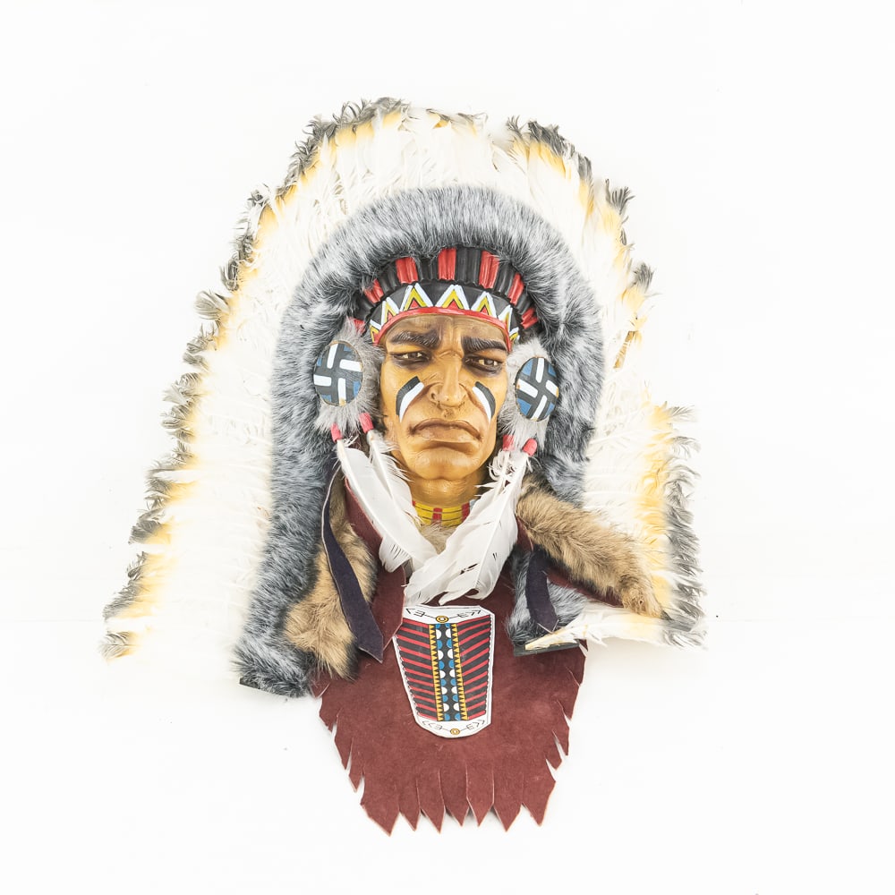 Native American Spirit Mask Wall Sculpture (1 of 4)