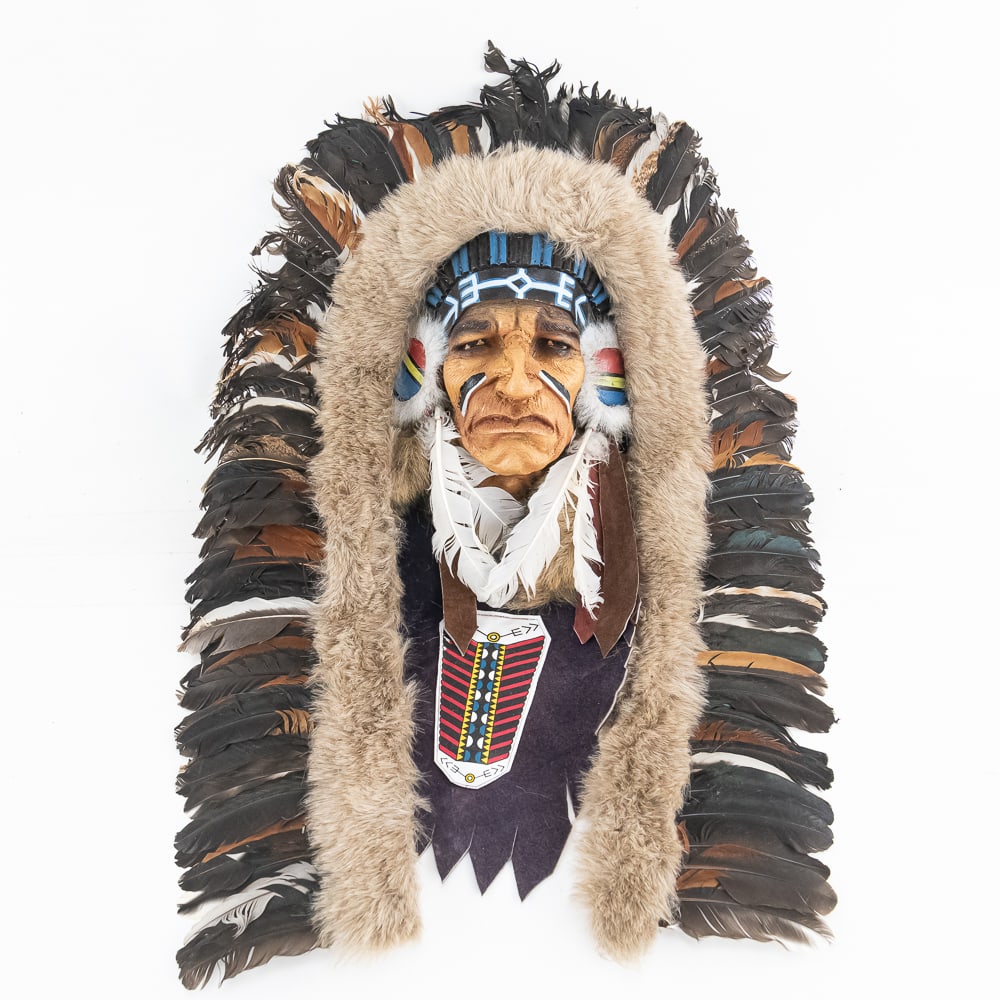 Native American Spirit Mask Wall Sculpture (1 of 4)