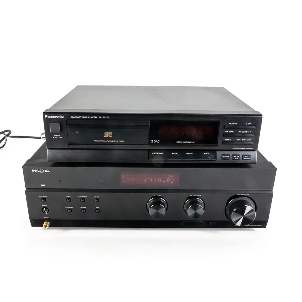 Panasonic CD Player & Insignia Stereo Receiver (1 of 16)