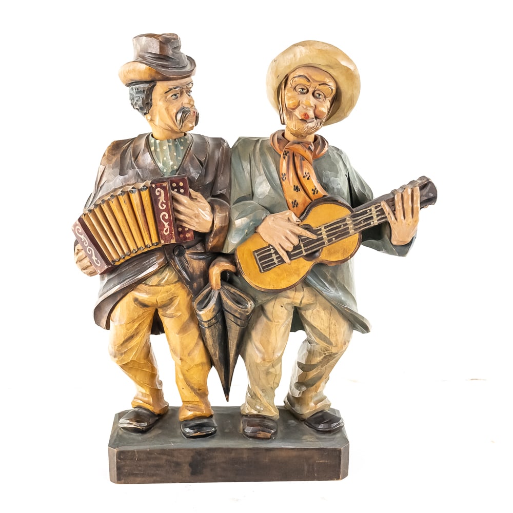 Vintage Karl Griesbaum Carved Wood Double Whistler (1 of 11)