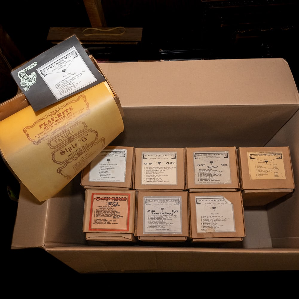 8 4X Music Rolls: In good playing condition. See photos