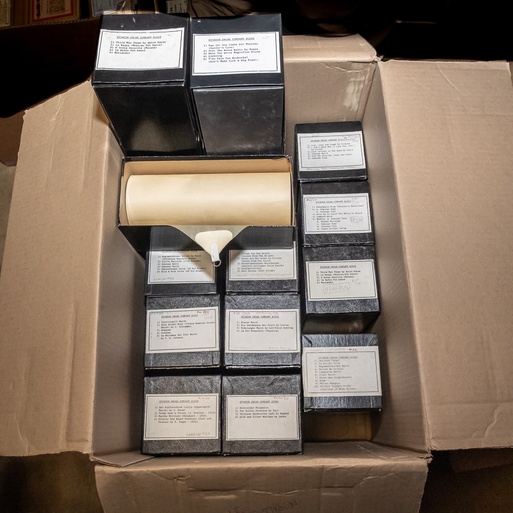 15 Stinson Music Rolls: In good playing condition. See photos