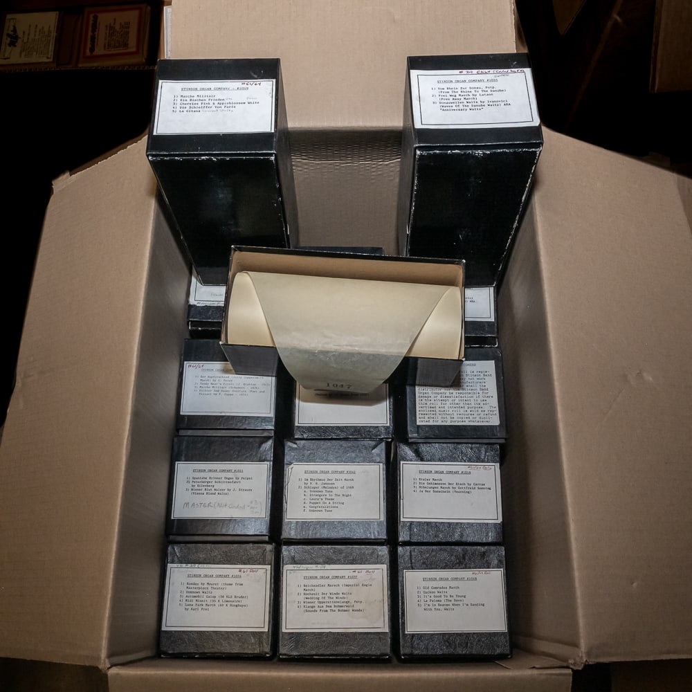 15 Stinson Music Rolls: In good playing condition. See photos
