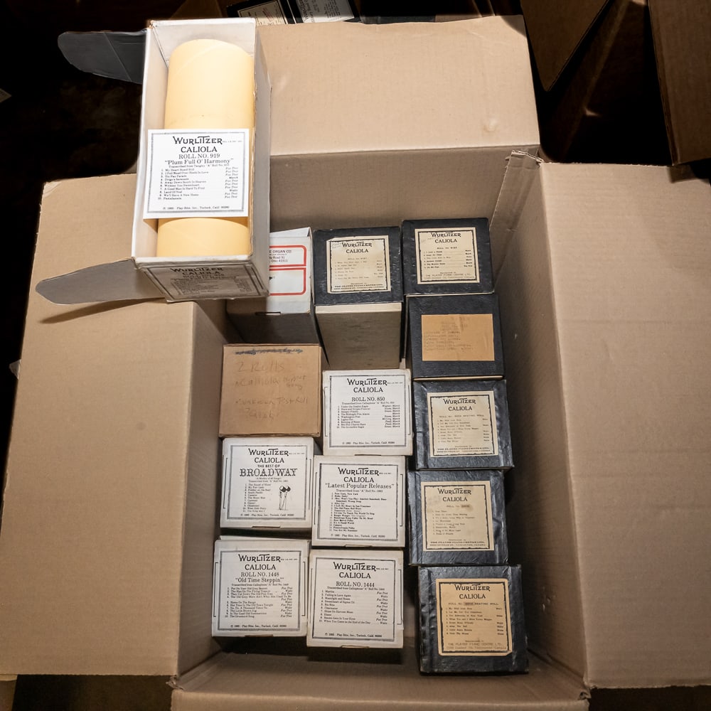 14 Wurlitzer Cariola Music Rolls: In good playing condition. See photos