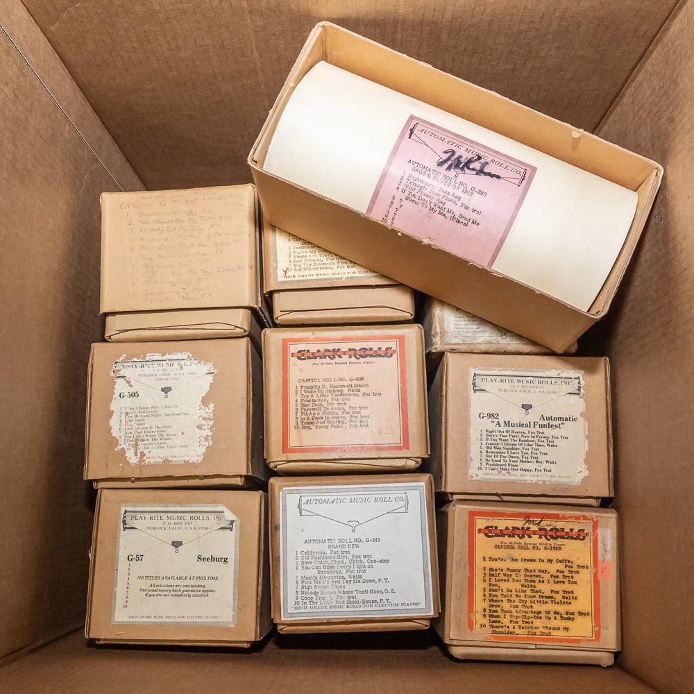 10 Style G Music Rolls: In good playing condition. See photos