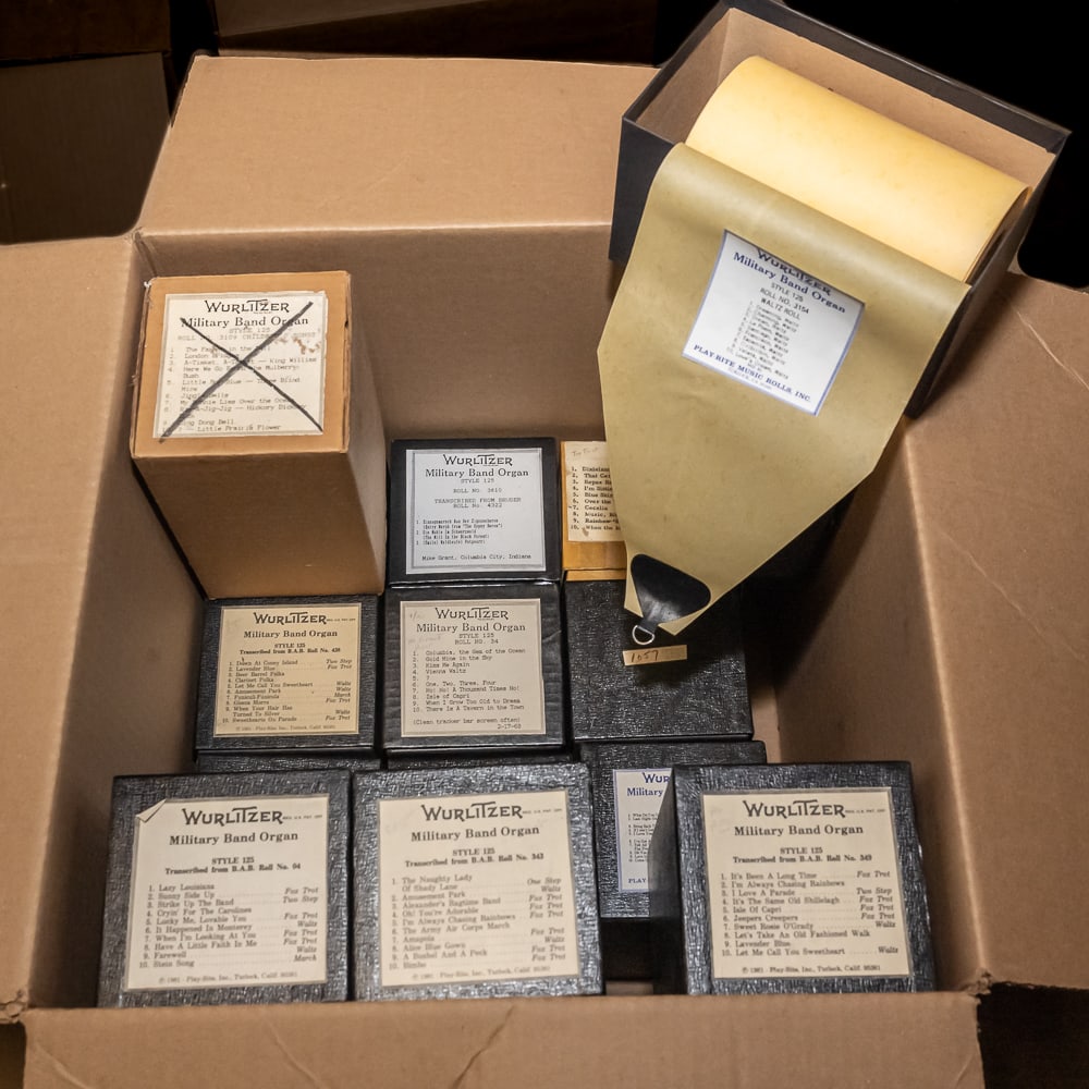 15 Wurlitzer 125 Music Rolls: In good playing condition. See photos