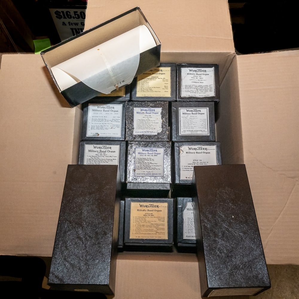 15 Wurlitzer 165 Music Rolls: In good playing condition. See photos