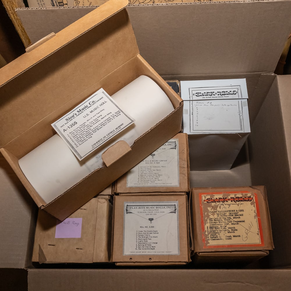 9 Style A Music Rolls: In good playing condition. See photos