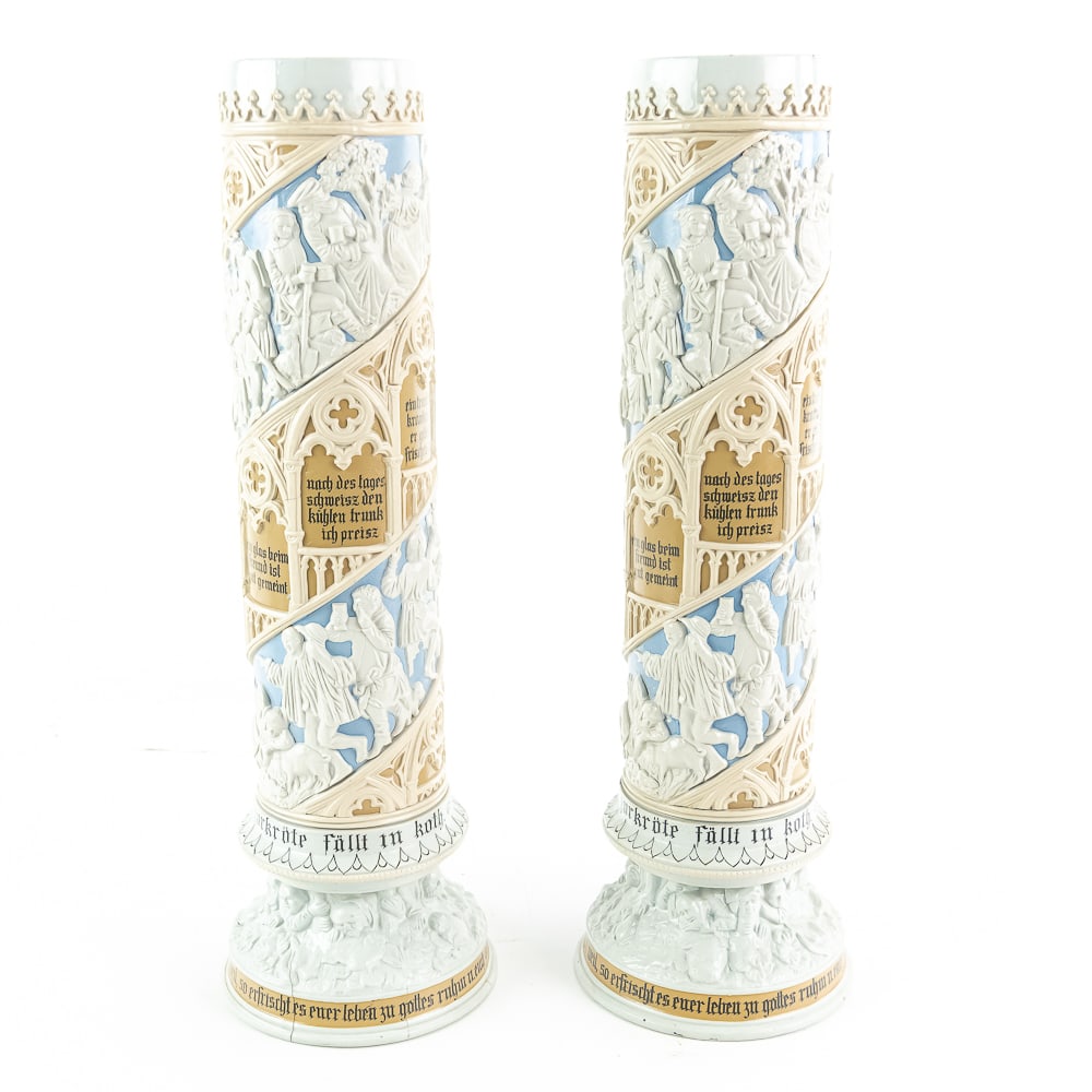 Pair Mettlach Pokals - 5