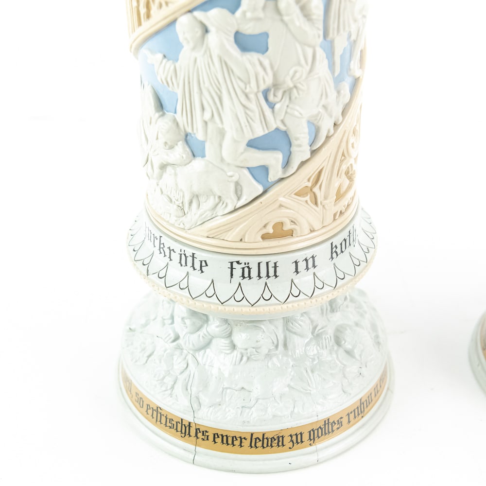 Pair Mettlach Pokals - 8