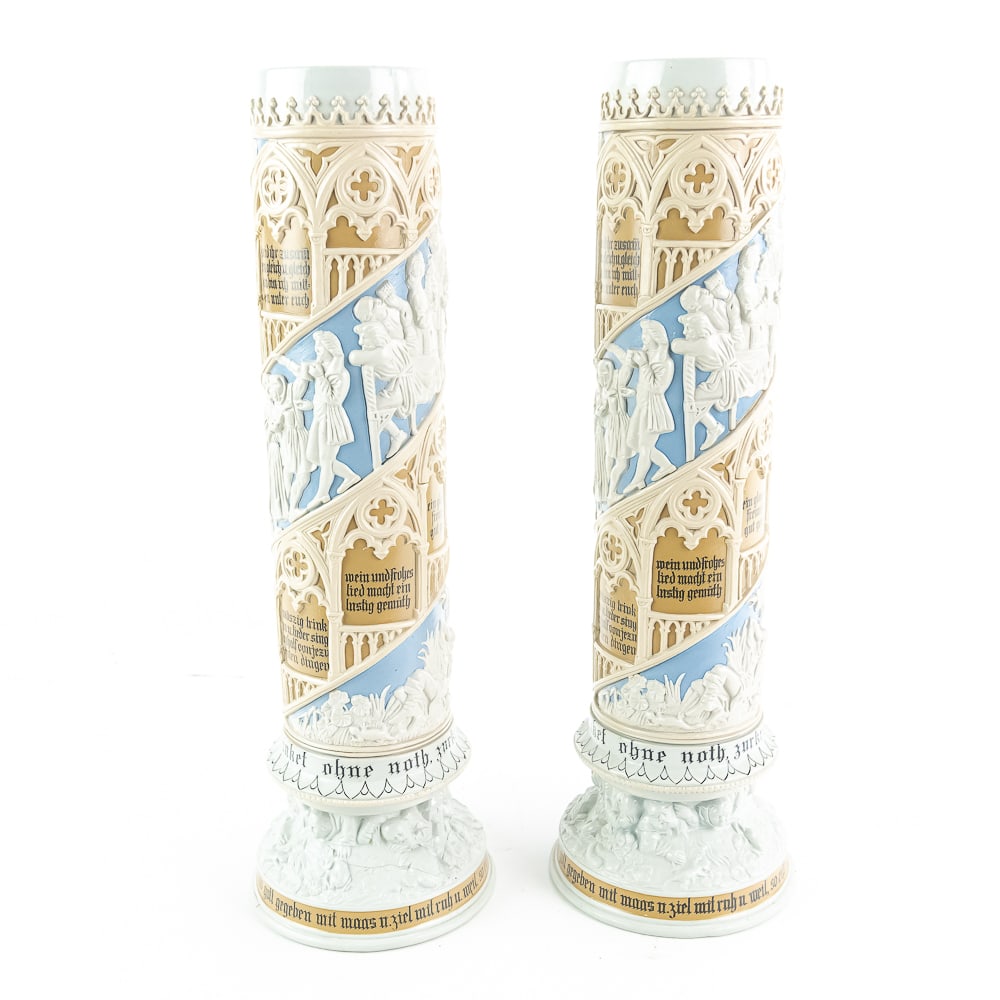 Pair Mettlach Pokals - 9